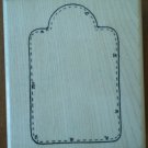 Rubber Stamp Little Gift Tag Q194 D.O.T.S Wood Mounted Dots Unused