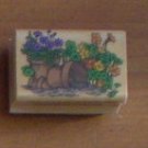 Hero Arts Flowers Flowerpots Rubber Stamp C974
