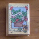 Hero Arts Strawberries In Frame Rubber Stamp E971