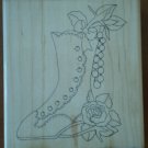 Rubber Stamp Teddy Bear TRL Design Q239 Wood Mounted Unused