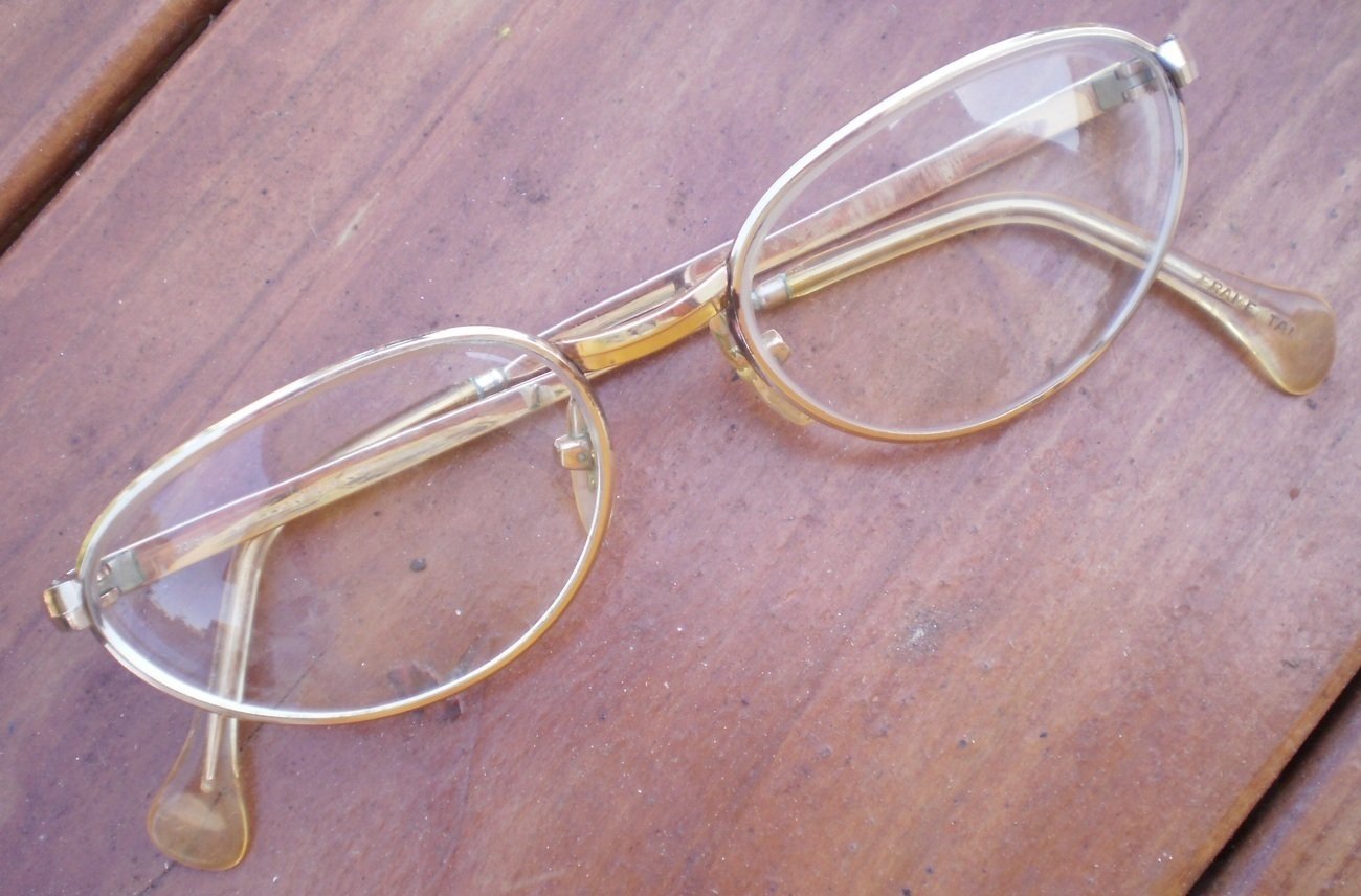 Vintage Safilo Eyeglasses Frame Gold 140 20000 40000 Gf 7349