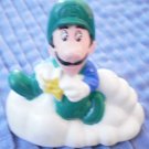 Nintendo 1989 Luigi on Cloud McDonald's Toy Super Mario Bros