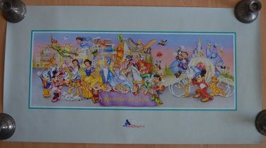 Walt Disney World Remember The Magic Poster 1996 25th Anniversary