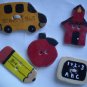 Buttons Ceramic Teacher Apple Bus Pencil Board School