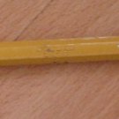 Vintage Pencil Sunset No 2 Hex Metal Ferrule Yellow