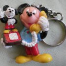Mickey Mouse Keychain PVC Telephone Vintage Key Holder