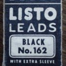Listo Leads One Box Black 162 Marking Lead Vintage