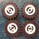Lego Technic Tires Wheels White Black 2346 Lot 4