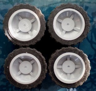 Lego Technic Tires Wheels Grey Black 30285 Lot 4