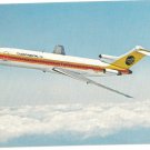 Continental Airlines Postcard Vintage 727 Trijet Airplane Jet