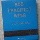 Vintage Matches 800 Pacific Wing Victoria BC Matchbook RCAFA