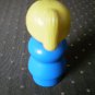Fisher Price Little People Blue Woman Ponytail Plastic FP