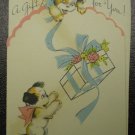 Baby Gift McKenzie Greetings Card Vintage 1940