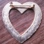 Gold Tone Heart Pin Brooch Vintage Broach