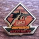 Senco Compressor Specialist Pin Enamel Gold-Tone Metal USA