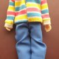 1988 Horsman Doll Man Figure Stripe Shirt Male Daddy 5 3/4