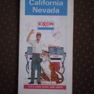 California Nevada Exxon Road Map 1978 Vintage