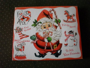 Vintage Christmas Card Box Empty Kiddie K590