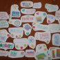 Greetings Stickers Lot Current Thank You Thinking Miss You Get Well Soon Vintage