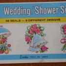 Wedding Shower Seals Stickers Eureka Paper Magic Company Vintage EU 85409