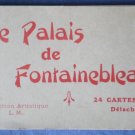 Palais Fontainebleau Palace Postcard Book 24 France Vintage