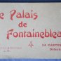 Palais Fontainebleau Palace Postcard Book 24 France Vintage