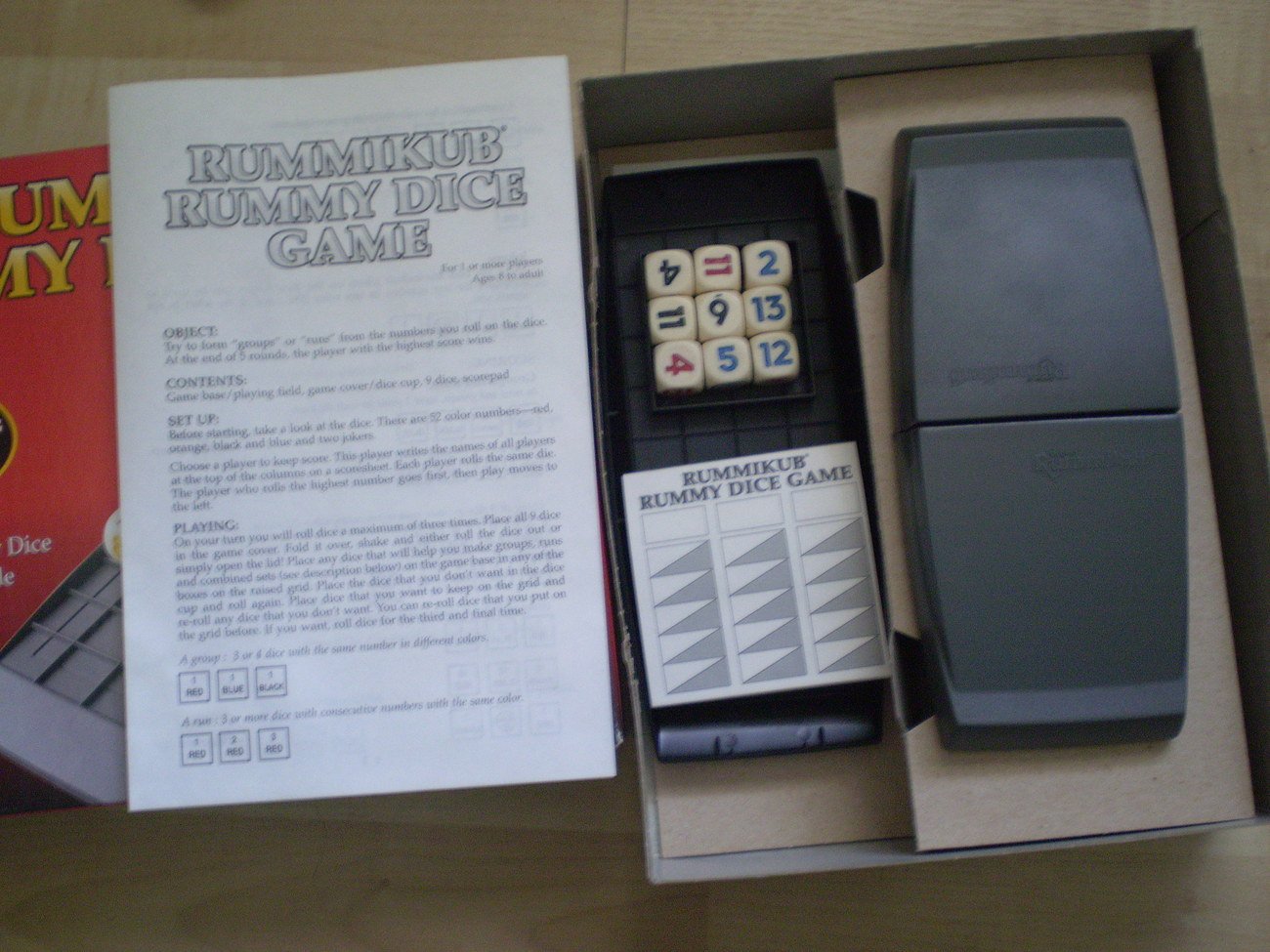 Rummikub Rummy Dice Game Pressman 1995 Complete
