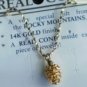 Necklace Real Cone Pendant 14K Finish Rocky Mountains