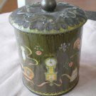 Vintage Daher Container Tin Green Country Home