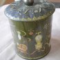 Vintage Daher Container Tin Green Country Home