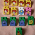Lego McDonalds Slope Characters Lot 13 3x2 29226