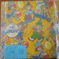 Circus Gift Wrap Charm Craft Juvenile 8.3 sqft Vintage Wrapper 2 sheets