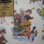 Vintage Gift Wrap Pleasant Thoughts All Occasions Wrapper 2 sheets
