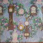 Birthday Gift Wrap Charm Craft Clock Grandfather 8.35ft Vintage Wrapper 2 sheets