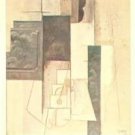 Vintage Postcard Pablo Picasso Cubist Pasadena Museum Woman with Guitar