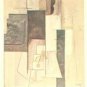 Vintage Postcard Pablo Picasso Cubist Pasadena Museum Woman with Guitar