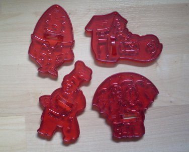 Lot Vintage HRM Cookie Cutters Nursery Rhyme Humpty Dumpty Muffin Man
