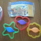 Pampered Chef Kids Cookie Making Cutter Plastic Star Heart Flower Recipe Set Crazy About Kids