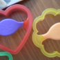 Pampered Chef Kids Cookie Making Cutter Plastic Star Heart Flower Recipe Set Crazy About Kids