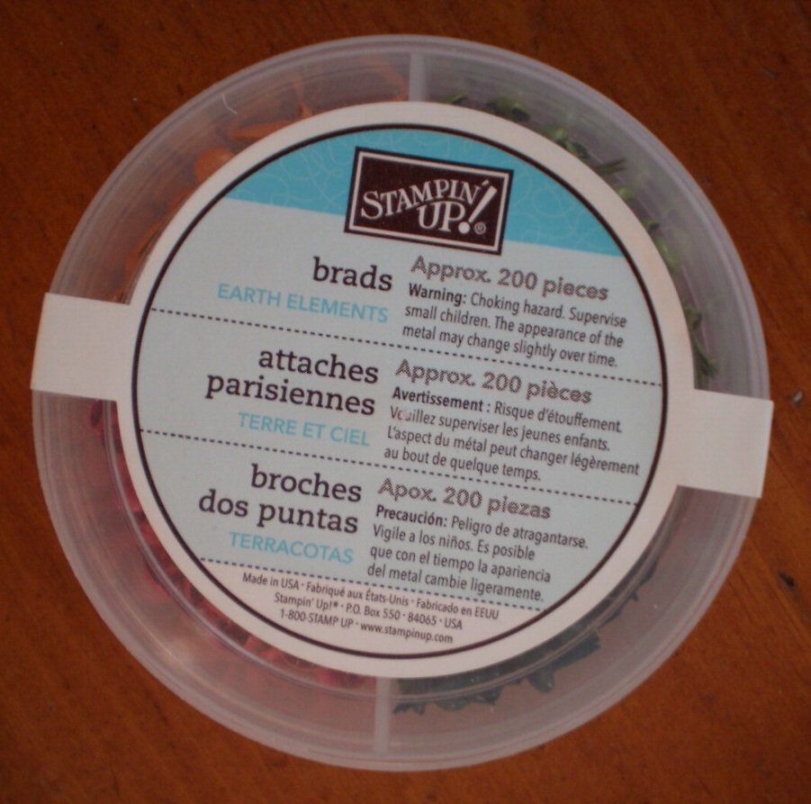 Stampin Up Brads Earth Elements 200pc New 106955
