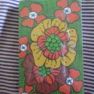 Bridge Playing Cards Plastic Coated Green Flowers Sealed