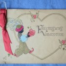Vintage Friendship Valentine's Card Black Arab Heart