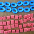 Monopoly NFL Stadium Seat Bleachers Red Blue Plastic 1998 Ltd Collector Game