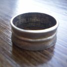 Vintage Sterling Espo Ring Band Brushed 5.5 Men's
