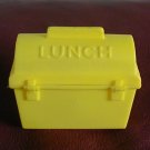 Vintage Topps Chewing Gum Miniature Lunch Box Yellow Plastic Dollhouse