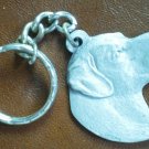 Vintage Keychain Rawcliffe Pewter Labrador Retriever Dog '82