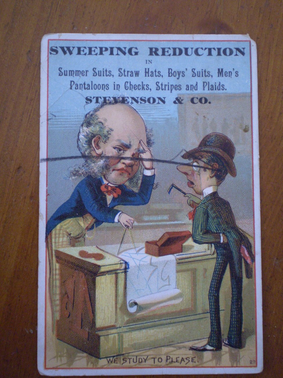 Stevenson and Co Vintage trade trading card Store