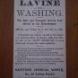 Lavine Washing Soap Cart Vintage Trading Trade card
