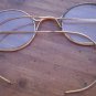 Vintage Gold Tone Eyeglasses Wire Rim Metal Glasses