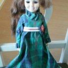 Crissy Doll Ideal 1969 Green Dress Yellow Shoes
